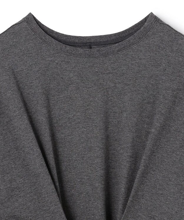 uncrave プレーンジャージー 2WAYレースアップトップス チャコール