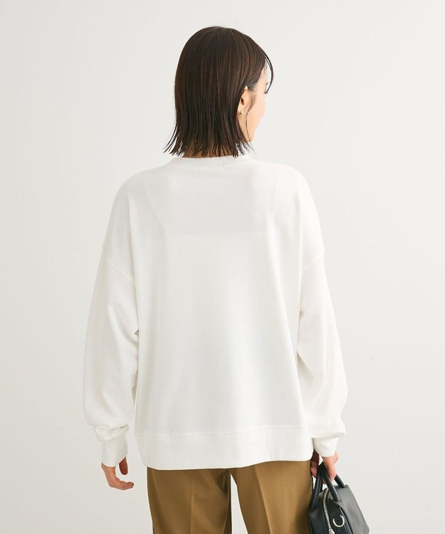 Green Parks アソートロゴミニ裏毛プルオーバー Off White