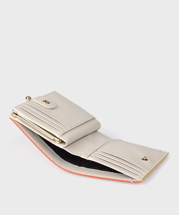 Paul Smith カラードエッジ がま口 2つ折り財布 レッド