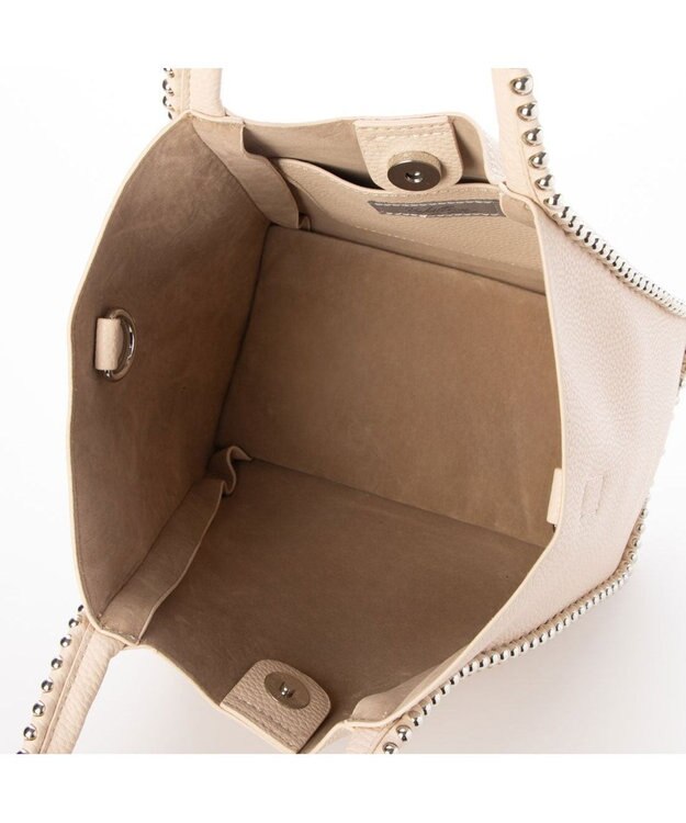 UNBILLION 【テレビ ドラマ着用アイテム】カシュカシュ cachecache / ボールチェーン2wayミニトートバッグ アイボリー