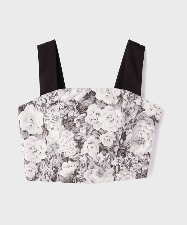 GRACE CONTINENTAL アンティークフラワーベアトップ ブラック