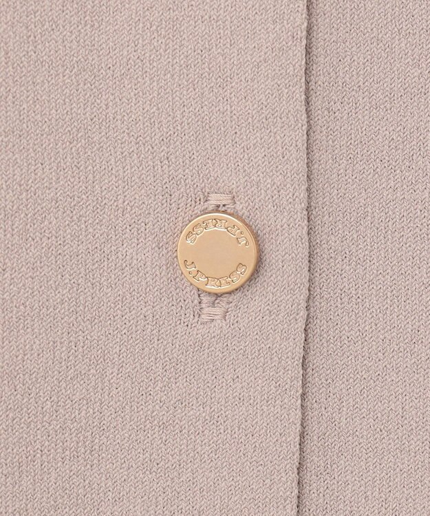 J.PRESS LADIES 【洗える】レーヨンエリートストレッチ クルーネック カーディガン ベージュ系