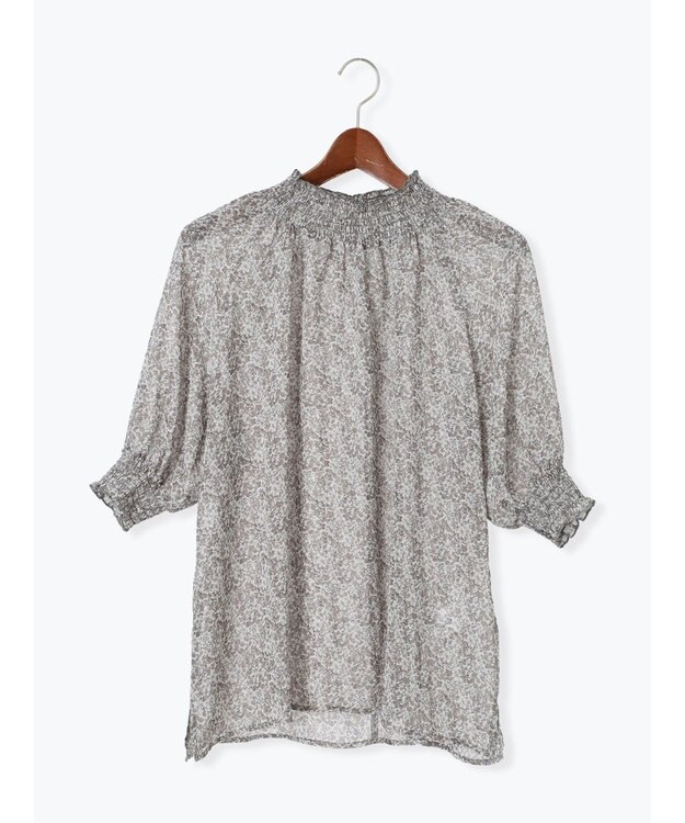 Te chichi パターンアソートシャーリングブラウス ブラック