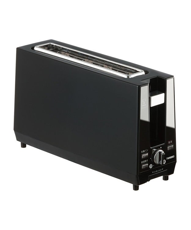 YAMATO テーブル＆キッチン 【TWINBIRD】ポップアップトースター  ブラック  TS-D424B ブラック