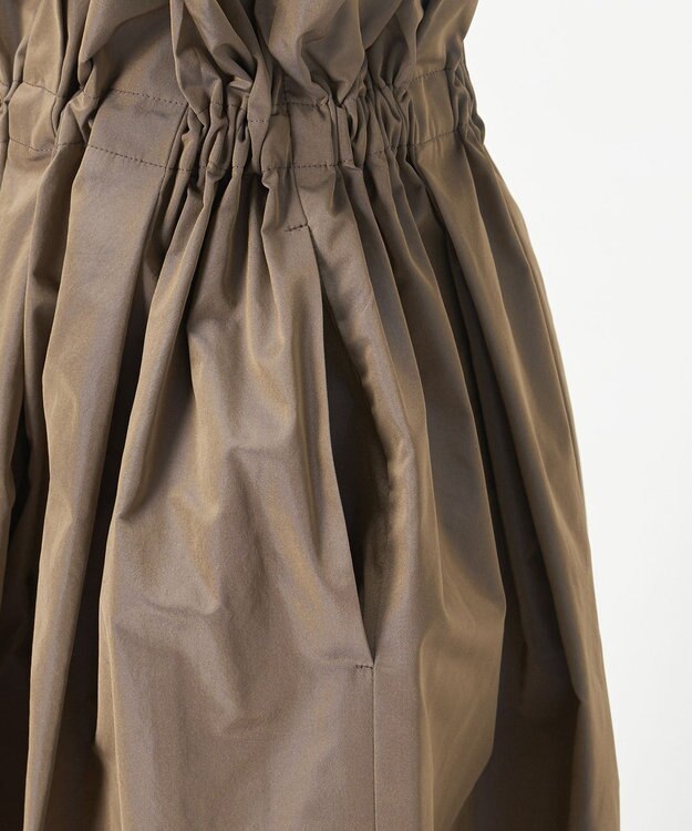 23区 S 【R(アール)】LIMONTAマイクロタフタ ドロスト フレアスカート ベージュ系