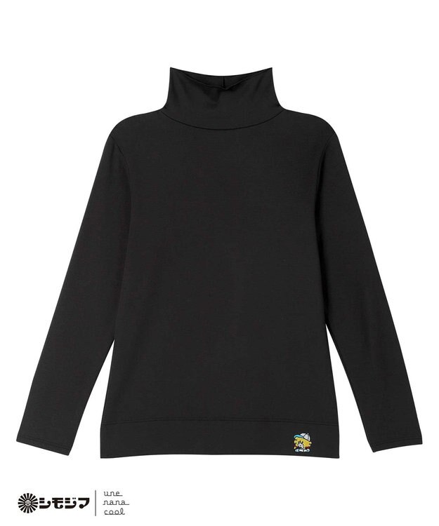 une nana cool MADE WITH シモジマ 裏起毛　タートルネック ブラック