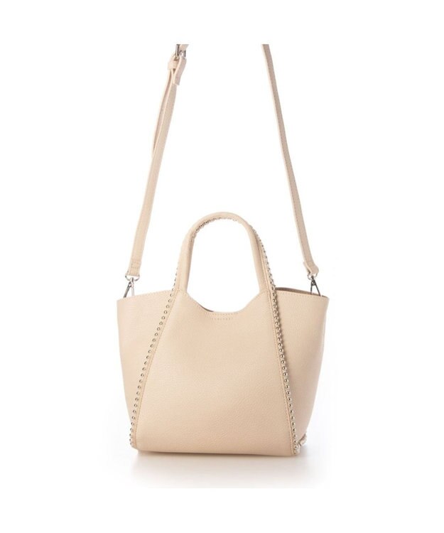 UNBILLION 【テレビ ドラマ着用アイテム】カシュカシュ cachecache / ボールチェーン2wayミニトートバッグ アイボリー