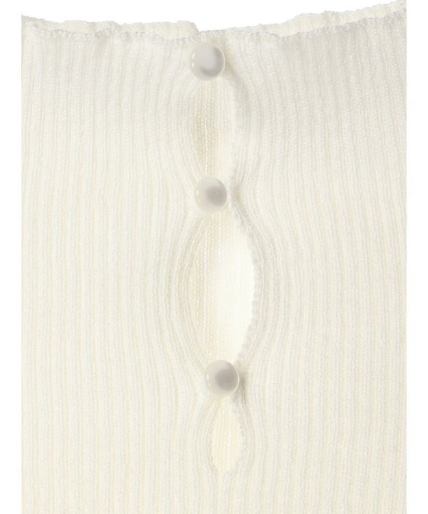 Green Parks AnriettMusee  リブニットドッキングワンピース Off White