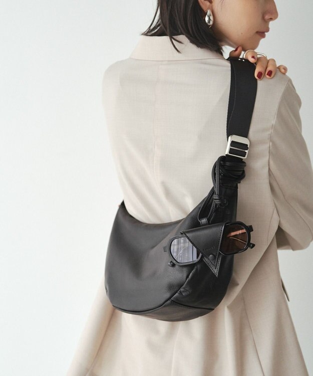 russet レザーメガネホルダー(Z-219) Black