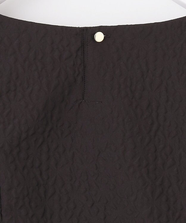 ANY SIS S 【洗える】フラワーエンボス ブラウス ブラック