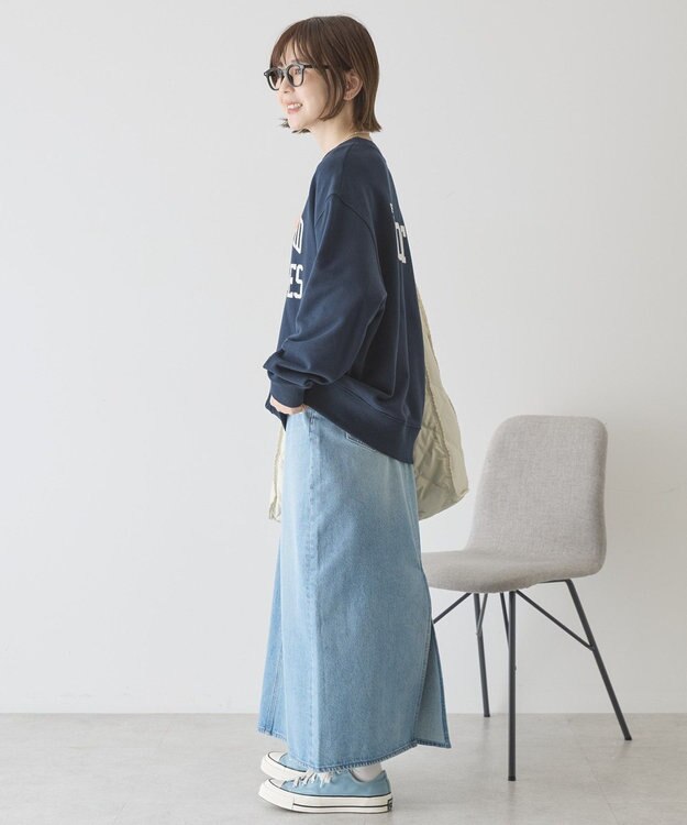 AMERICAN HOLIC カレッジロゴ裏毛スウェット Dark Navy