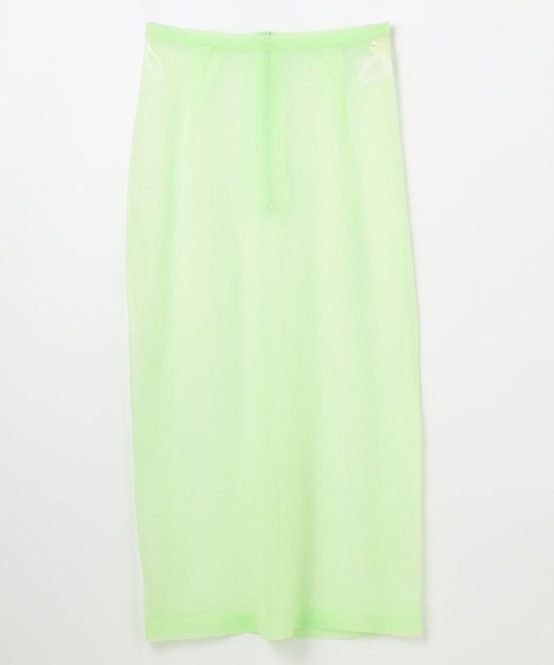 NAVE 【Nave・洗える】シアーニット スカート ライトグリーン系