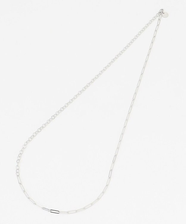 J.PRESS LADIES チェーンコンビ ネックレス シルバー系