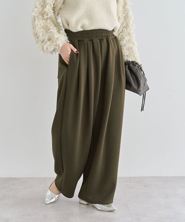 Green Parks ・ＥＬＥＮＣＡＲＥ　ＤＵＥ　コクーンイージーパンツ Khaki