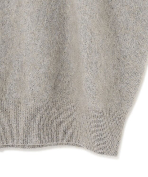 23区 【Oggi10月号掲載/洗える】カシミヤミックスファー ニット モカグレー