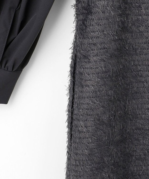 自由区 L 【カタログ掲載】ループカットジャカード ワンピース スレート