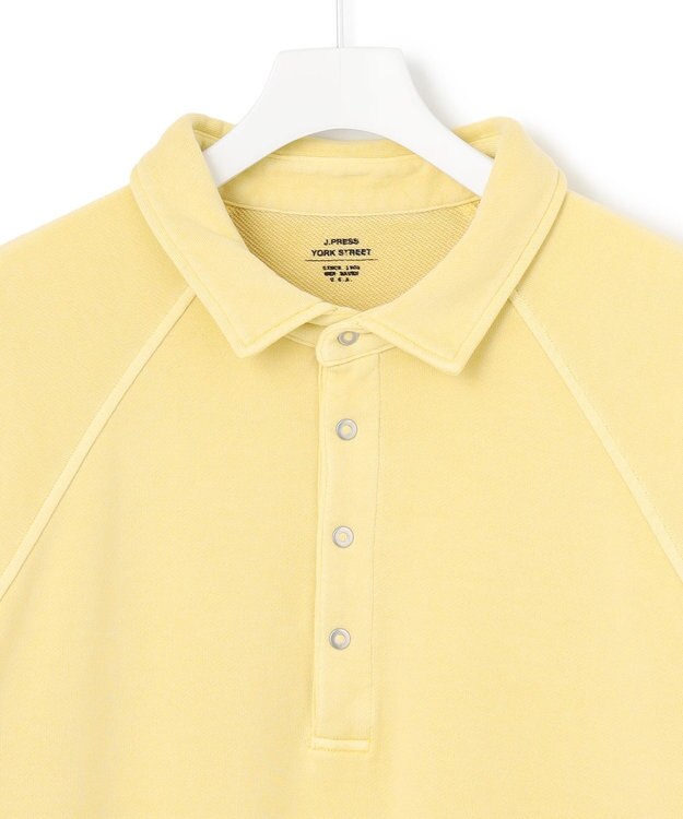 J.PRESS YORK STREET 【UNISEX】ラガータイプラグラン 裏毛トレーナー イエロー系