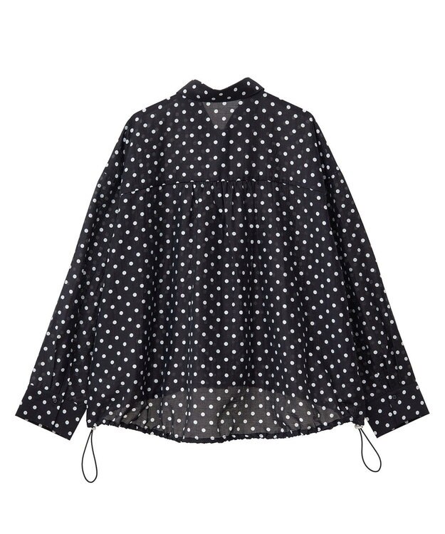 AMERICAN HOLIC 【WEB限定】ドットドロストシャツ Black