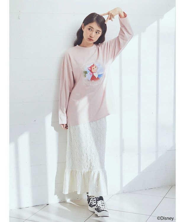 earth music&ecology Ｄｉｓｎｅｙ／フロントダイナロンＴ Pink