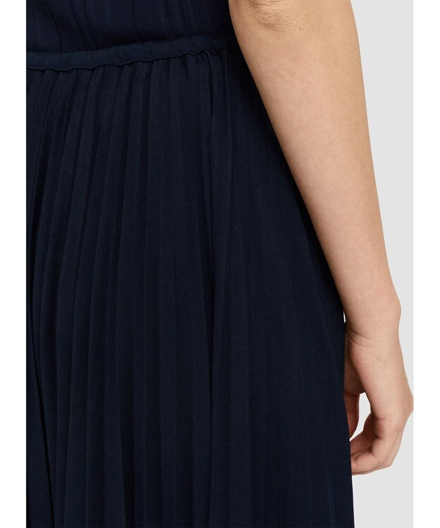 JOSEPH 【洗える】コットンプリッセ　スカート Navy