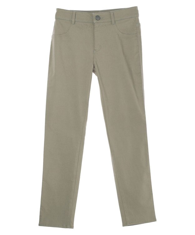 Green Parks 裏起毛ストレッチスキニーパンツ Gray Beige
