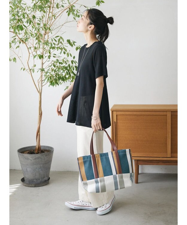 CRAFT STANDARD BOUTIQUE 【洗える】フレアプルオーバー Black