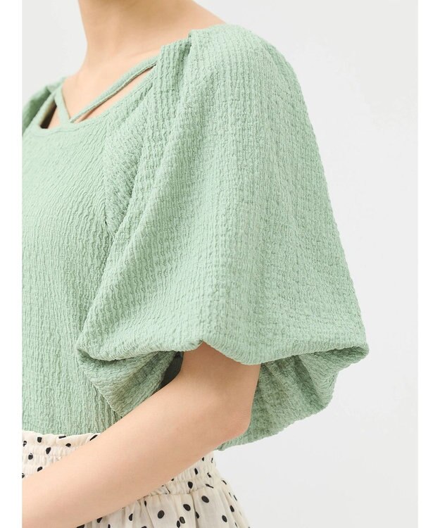 earth music&ecology バルーンスリーブプルオーバー Mint