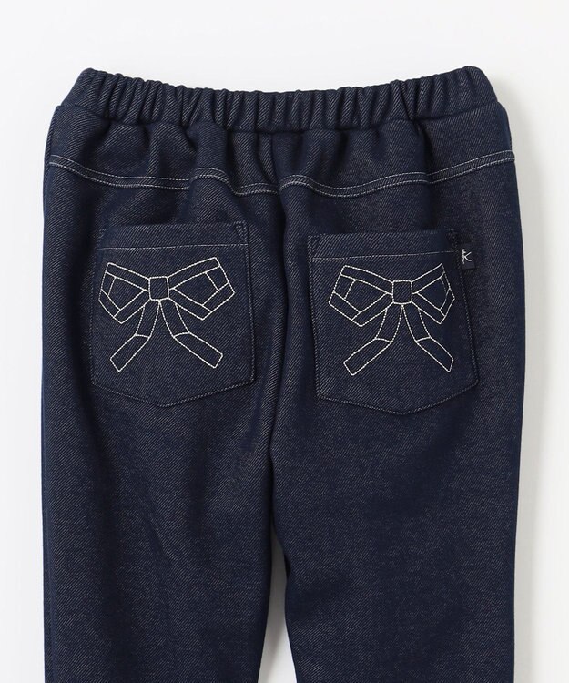 組曲 KIDS 【150-160㎝】裏起毛あったか パンツ ネイビー系