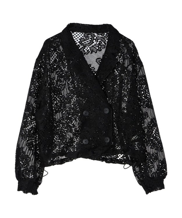 earth music&ecology レースジャケット Black