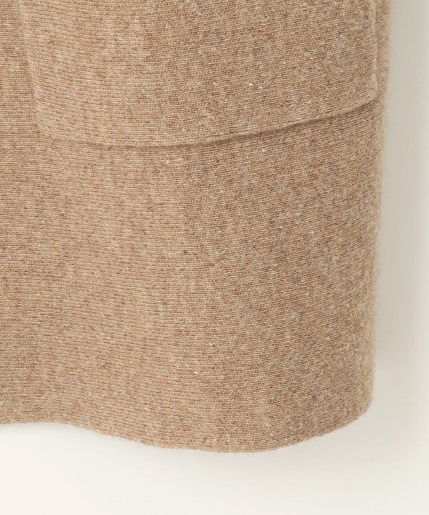 J.PRESS LADIES 【洗える】BONNY Vネック ニット アウター キャメル系