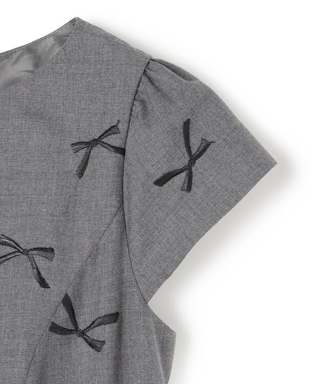 TOCCA 【洗える・消臭】SWIMMING RIBBON ドレス グレー系7