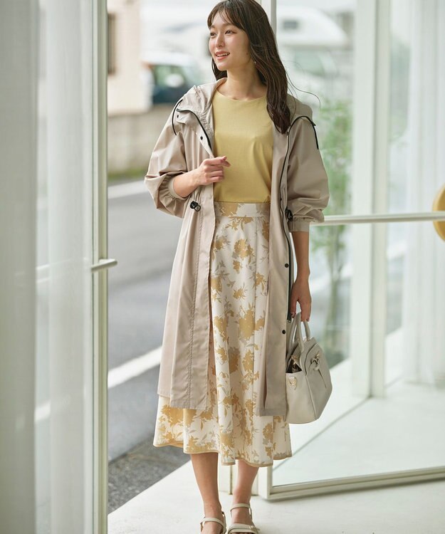 ANY SIS 【WEB限定】ポケッタブル レインコート ライトベージュ