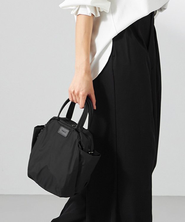 Y'SACCS 【ナイロンタフタ】トラベル2WAYミニボストン ブラック