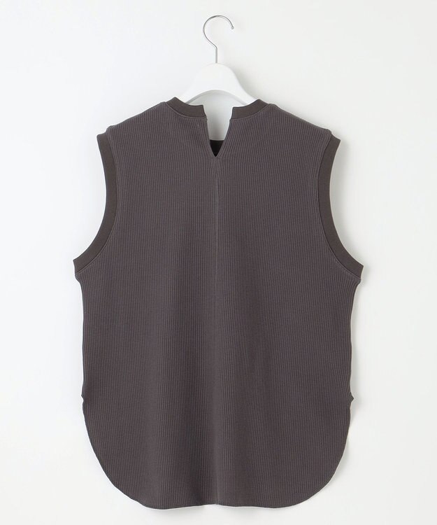 23区 【SACRA】ベアワッフル カットソー チャコールグレー系