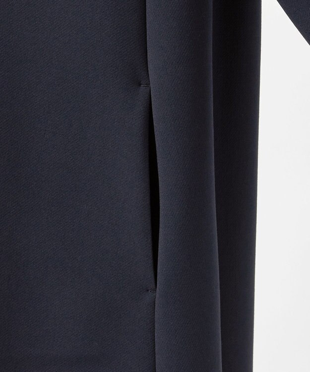 23区 S 【R(アール)】ダブルクロス レース襟 ワンピース ネイビー系