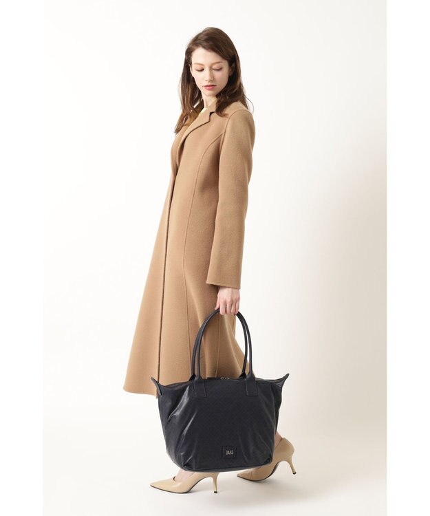DAKS DD合皮ラージトートバッグ ラベンダー