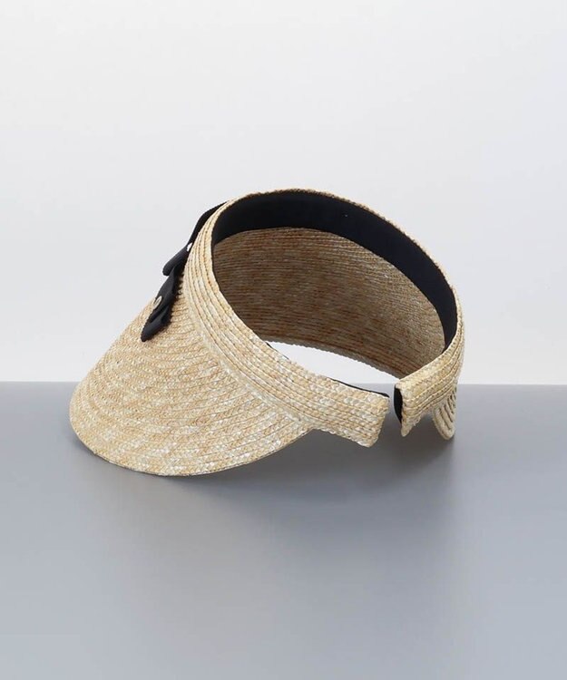 AURORA 【 LANVIN COLLECTION（ランバン コレクション） 】麦クリップバイザー ベージュ