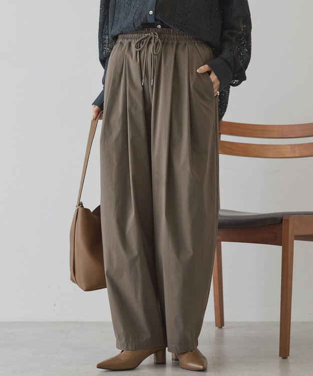 AMERICAN HOLIC ナイロンドロストタックパンツ Khaki