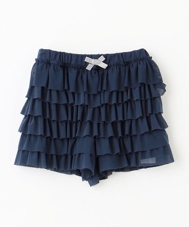 ANY KIDS フリル 天竺 ショート パンツ ネイビー