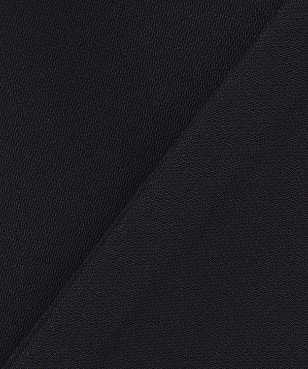 #Newans 【セレモニーにも】ベルト付ノーカラージャケット ネイビー系