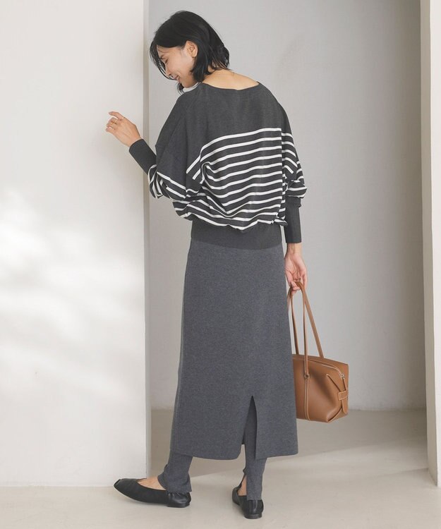 UNFILO リブレギンス チャコール