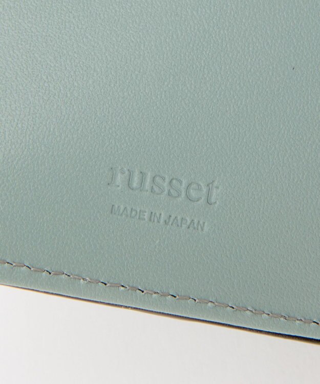 russet 【2025AW新作】パッチワークハーフウォレット(SO-430) Khaki/Sax