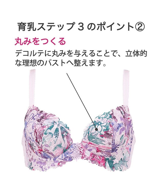 BRADELIS New York 【BRADELIS New York / 育乳ブラ・STEP3 整える】ジャクリーンステップ3ブラ22S1 ラベンダー