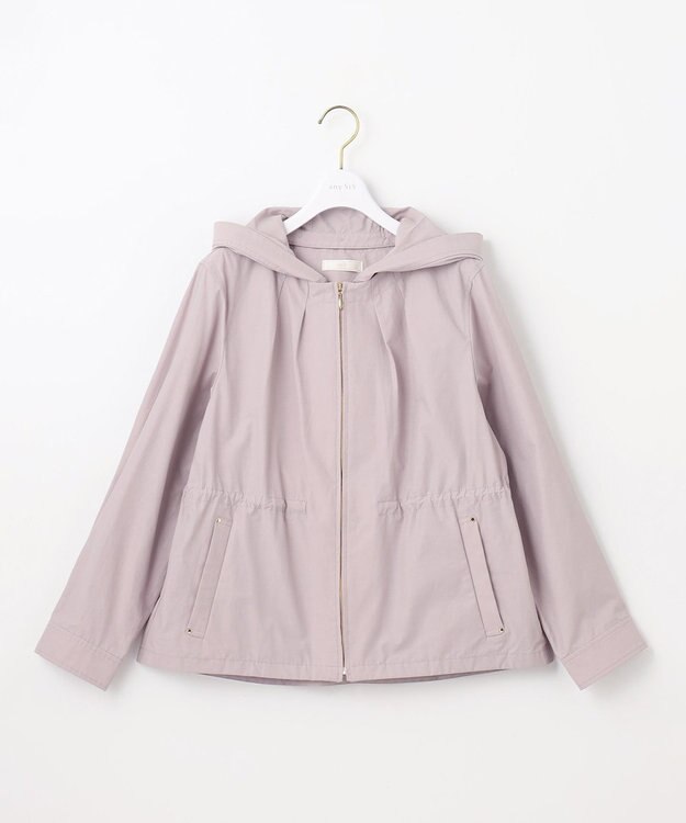 ANY SIS 【撥水/花粉対策】2WAYフーディー ブルゾン ローズグレー