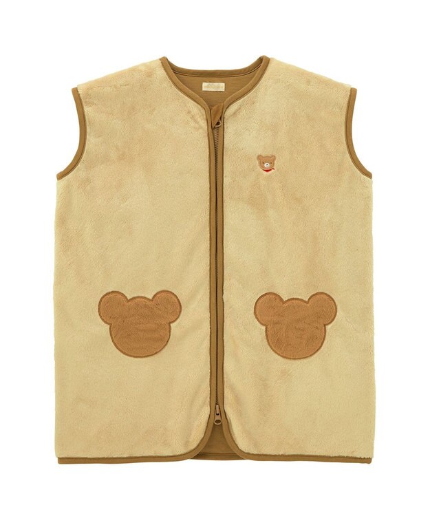 MIKI HOUSE HOT BISCUITS マイクロファー素材 スリーパー ギフトセット【BOX付き】 ベージュ