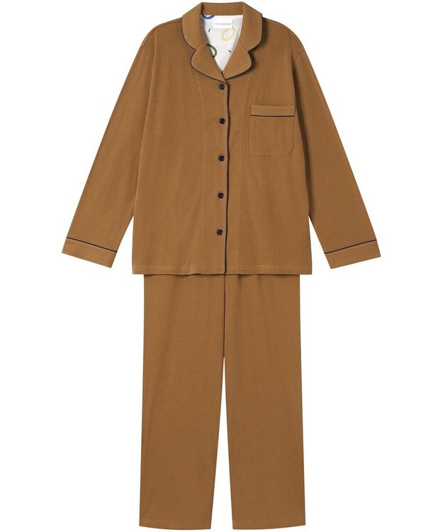 une nana cool 【綿100％】フライスパジャマ　ＭＡＤＥ　ＷＩＴＨ　ＬＩＢＥＲＴＹ　ＦＡＢＲＩＣ BR