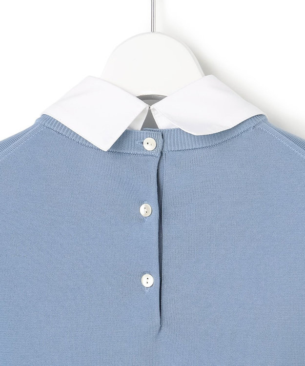 23区 【先行予約/WEB&一部店舗限定】ビジューデザイン 2WAY ニット スカイブルー系