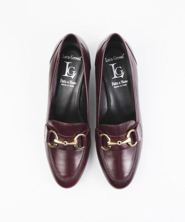 BONTRE 【LucaGrossi/ルカグロッシ】ヒールビットローファー/A544-UA レッドブラウン