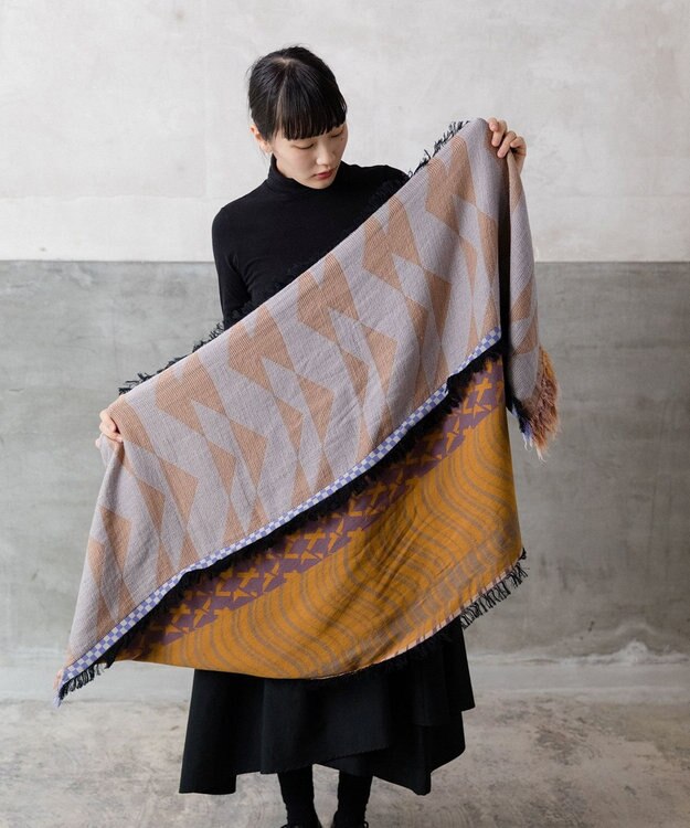 POLS コットン meadow モヒカンストール ピンク