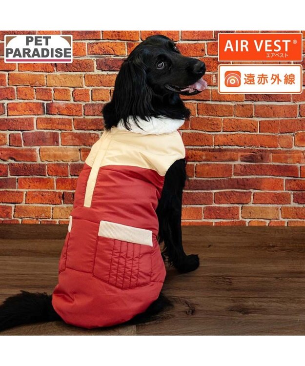 PET PARADISE ペットパラダイス 保温 エアベスト レッド 中型犬 大型犬 レッド
